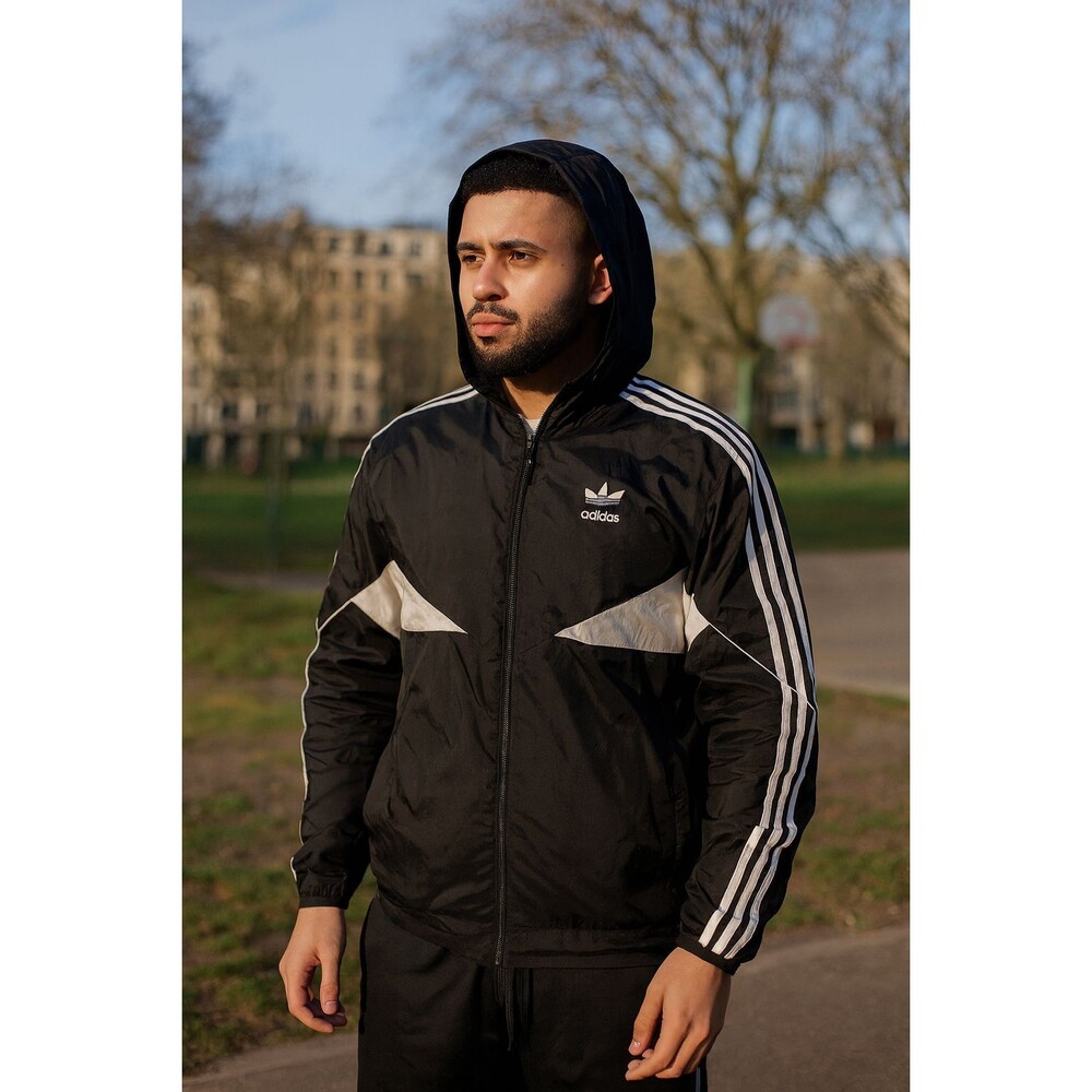 Adidas Originals Vintage Super Rare Jacket Black White